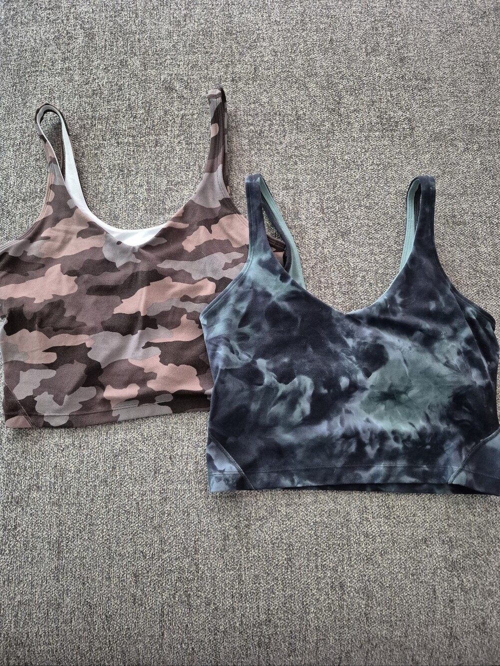 Lululemon Align Women’s Tie-Dye and Camo Yoga Tops Size 6